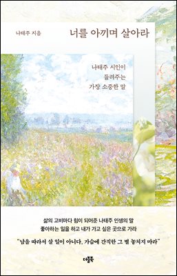 너를 아끼며 살아라 : 나태주 시인이 들려주는 가장 소중한 말